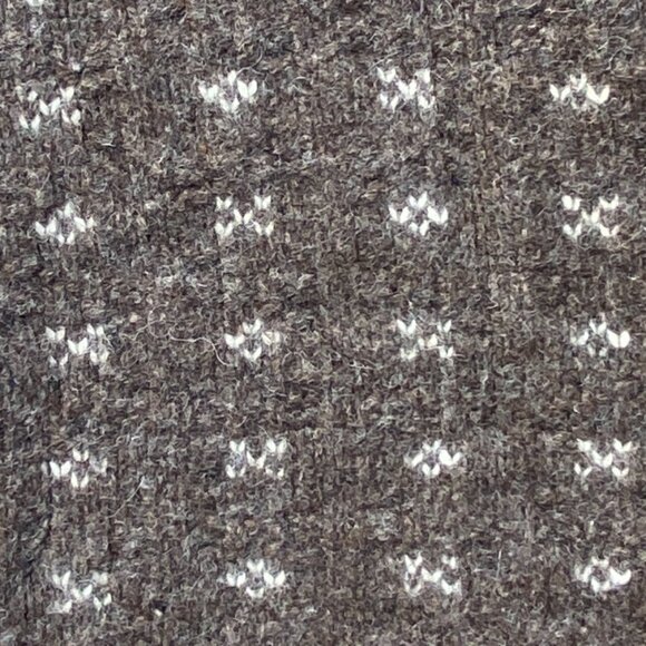 Vintage Traverse Bay Wool Fair Isle Birdseye Cardigan Brown Button Old Money-M - Picture 6 of 14